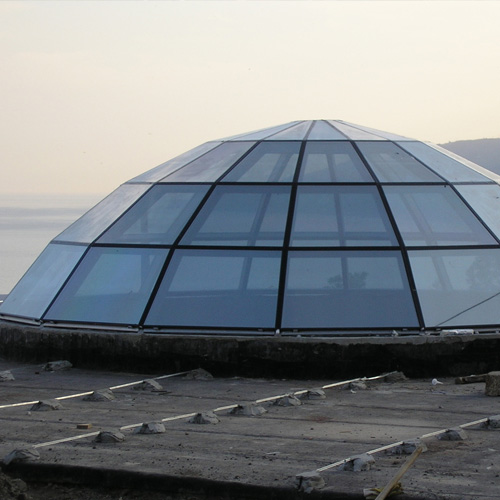 Ремонт стеклянного купола Кубинка