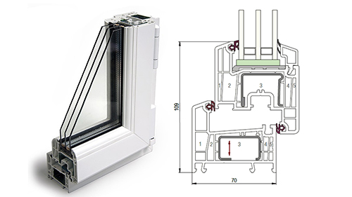 Балконный блок 1500 x 2200 - REHAU Delight-Design 40 мм Кубинка