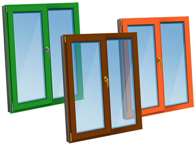 Цветные пластиковые окна - коричневые, серые по доступной цене фото Кубинка